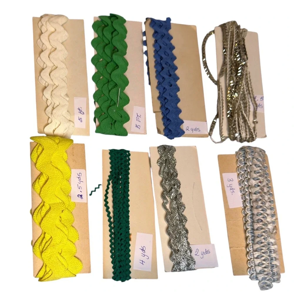 Vintage Sewing‎ Notions Lot Wrights Boiltex Rick Rack Bias Tape Hem Tape 21pc